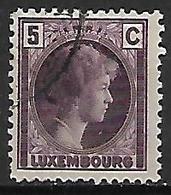 LUXEMBOURG     -    1926 .   Y&T N° 164 Oblitéré. - 1926-39 Charlotte Rechterzijde