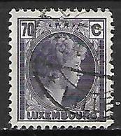 LUXEMBOURG     -    1934 .   Y&T N° 249 Oblitéré. - 1926-39 Charlotte Rechtsprofil