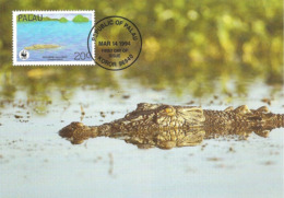 1994 - PALAU - Koror - Estuarine Crocodile - Crocodile à Double Crête WWF - Palau