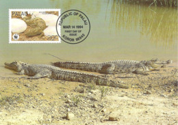 1994 - PALAU - Koror - Estuarine Crocodile - Crocodile à Double Crête WWF - Palau