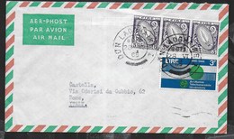 IRLANDA - STORIA POSTALE - BUSTA VIA AEREA 28.06.1965 PER L'ITALIA - Brieven En Documenten