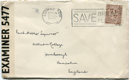 IRLANDE LETTRE CENSUREE DEPART LUIMNE ACH 3 JUIL 1942 POUR LA GRANDE-BRETAGNE - Cartas & Documentos