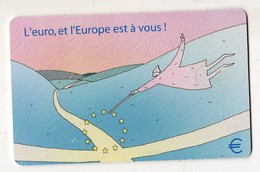 LUXEMBOURG TELECARTE TS26 - 11.01 L'EURO Et L'EUROPE - Stamps & Coins