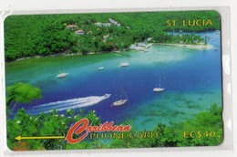 SAINTE LUCIE TELECARTE REF MV CARD STL-137B EC$40 CN 137CSLB DATE 1996 MARIGOY BAY - Sainte Lucie