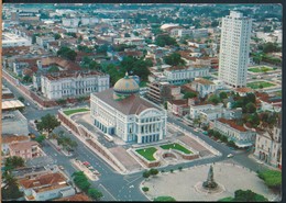 °°° 19871 - BRASIL - MANAUS - VISTA PARCIAL CON O TEATRO AMAZONAS - 1977 °°° - Manaus