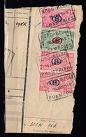 Fragment Met Stempel Nord-Belge Frameries 7 - Nord Belge