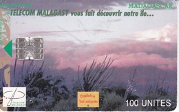 TARJETA DE MADAGASCAR DE 100 UNITES VEGETATION MALGACHE - Madagascar