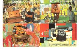 Deutschland - E05 - E08   08/92 - 4 Card Set - Phone - Telefone - E-Series : Edición Del Correo Alemán