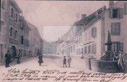 Cossonay Grand' Rue VD, Enfants Et Fontaine (1079) - Cossonay