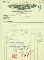 ZITTAU Sachsen Rechnung 1938 Deko " Lebenstein & Strupp - Mechanische Weberei " - Textile & Vestimentaire
