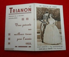 Calendrier De Poche 1933/ Acteurs Saint-Granier & Meg Lemonnier/ Cinéma Trianon Charleroi - Petit Format : 1921-40