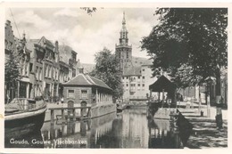 Gouda,  2 X  Vischbanken Aan De Gouwe  ( 2 X Scan) - Gouda