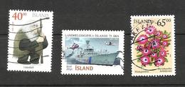 Islande N°904, 908, 910 Cote 4 Euros - Used Stamps