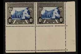 1933-48 10s Blue & Blackish Brown, SG 64c, Corner Marginal Pair, Never Hinged Mint. For More Images, Please Visit Http:/ - Non Classés