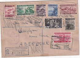 POLOGNE  GOUVERNEMEENT DE LONDRES 1943 LETTRE RECOMMANDEE CENSUREE DES FORCES DE LA MARINE AVEC CACHET ARRIVEE ABERDOUR - Londoner Regierung (Exil)