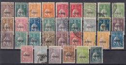 Portugal Azores Acores 1918 Ceres Mi#167-192 Used Complete Set With Many Perf. And Colour Shades Variations - Açores