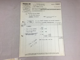 Authentique Et Ancienne Facture Vintage Réglisse ZAN Marseille Année 50/60 Old Invoice - Factures