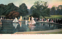 New York City - Sailing Small Boats In Central Park - Crowd Animation - 2 Scans - Central Park