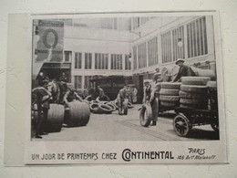 Camion Expédition Des Pneumatiques  - Ets CONTINENTAL à Avenue Malakoff Paris  - Coupure De Presse De 1930 - LKW