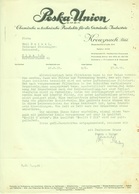 KREUZNACH Nahe 1935 Rechnung An Brennerei Deimel Olpe " PESKA-UNION Produkte F D Getränkeindustrie " - Alimentos