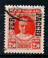 VATICANO PACCHI POSTALI 1931 FRANCOBOLLI DELLA SERIE CONCILIAZIONE SOPRASTAMPATI SASS.11 USATO VF - Postpakketten