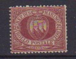 SAN MARINO 1877  CIFRA O STEMMA SASS. 5 MLH VF - Neufs