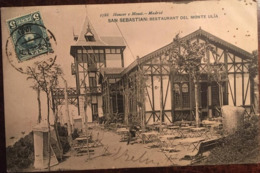 CPA SAN SEBASTIAN RESTAURANT DEL MONTE ULIA,éd Hauser Y Menet, écrite En 1907?, ESPAGNE - Guipúzcoa (San Sebastián)