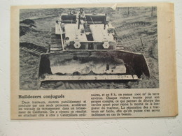 Californie  - Tracteur Caterpillar Dit "Bulldozer " - Coupure De Presse De 1950 - Tractors