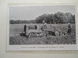 Ile De Lerins  (Cannes)  - Tracteur De L' Abbaye Avec Les Moines - Coupure De Presse De 1931 - Tractors