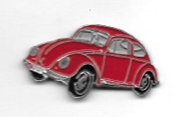 Pin's  Automobiles  V W  Coccinelle  Rouge - Volkswagen