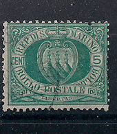 SAN MARINO 1894-99 CIFRA O STEMMA NUOVI COLORI SASS. 27 USATO VF - Usados