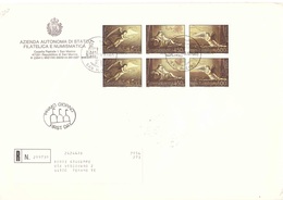 6 X 600 NATALE 1985 FDC - Lettres & Documents