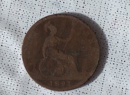 GRANDE BRETAGNE ROYAUME UNI UK 1 Penny 1891 - D. 1 Penny