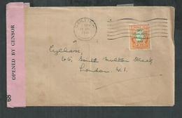 Irlande. Lettre Pour Londres Avec Censure Opened By Censor From Gaillimh - Lettres & Documents