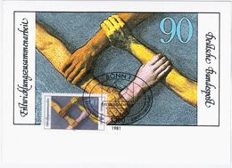 Germany Deutschland 1981 Maximum Card, Entwicklungszusammenarbeit, Development Cooperation, Canceled In Bonn - 1981-2000