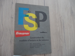 Brochure Maquettisme Groupner Avions Bateaux 12 Pages - Littérature & DVD