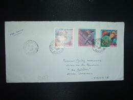 LETTRE TP MADAGASCAR GAGARINE 90 + ARMSTRONG 80 + VALENTINA TERECHKOVA 30 OBL.14-9 1981 ANTANANARIVO RP - Africa