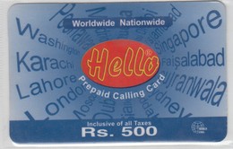 PAKISTAN HELLO 500 RS - Pakistan