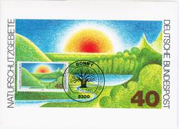 Germany Deutschland 1980 Maximum Card, Naturschutzgebiete, Nature Reserves, Bonn - 1961-1980