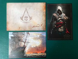 Set De 2 Cartes + Livret + Enveloppe Assassin's Creed Iv Black Flag - Merchandising