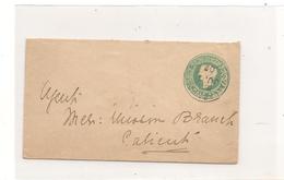 2 JU. 1902 ENVELOPPE DE CALICUT  ( INDES ANGLAISES) - 1902-11 Roi Edouard VII