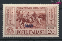 Ägäische Inseln 89II Postfrisch 1932 Garibaldi Aufdruckausgabe Caso (9421806 - Egeo (Caso)