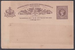 1880. QUEENSLAND AUSTRALIA  1½ PENNY POST CARD VICTORIA. UNIVERSAL POSTAL UNION. () - JF321608 - Lettres & Documents