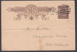 1896. QUEENSLAND AUSTRALIA  ONE PENNY POST CARD VICTORIA. MY 25 96.  () - JF321615 - Storia Postale