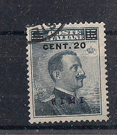 COLONIE ITALIANE 1916 EGEO SIMI FRANCOBOLLO D'ITALIA N° 106 SOPRASTAMPATO SASS 8 USATO VF - Egée (Simi)