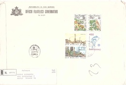 RACCOMANDATA CON EUROPA 1986 FDC - Brieven En Documenten