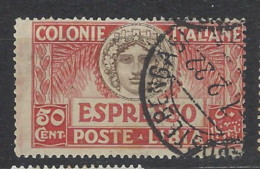 Italia - Libia - 1921 - Usato/used - Espresso - Sass N. 4 - Libye