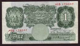 Billet ROYAUME UNI - 1 Pound ( 1934 39 ) - Pick 363c - 1 Pond