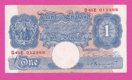 Billet ROYAUME UNI - 1 Pound ( 1940 48 )  Pick 367 - 1 Pound