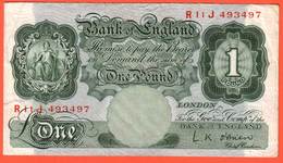Billet ROYAUME UNI  - 1 Pound ( 1955 60 ) - Pick 369c - 1 Pond